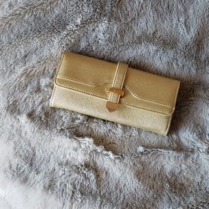 Charming charlies gold wallet